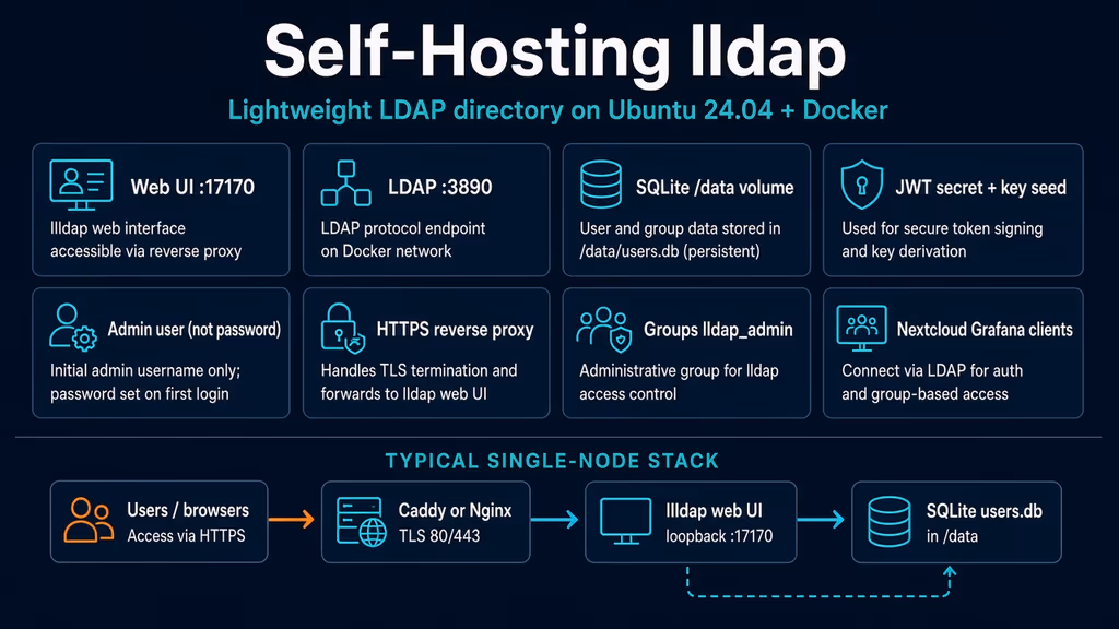 Read I self-hosted lldap on Ubuntu 24.04 — publishing 3890 was the trap